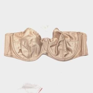 Fantasie of England Convertible Bra UK Size‎ 42B Beige Underwire Clear Straps